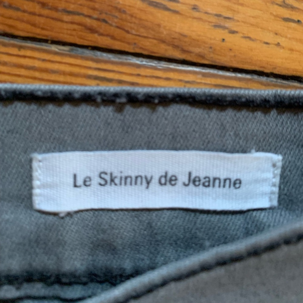 Frame Denim Grey LeSkinny de Jeanne Distressed Jeans Size 27 👖 - Picture 6 of 8